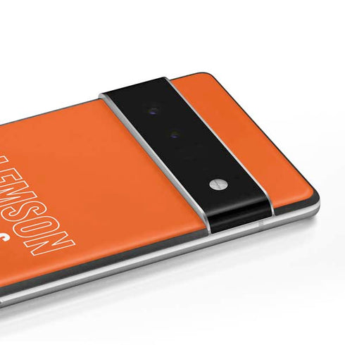 Clemson University Tigers Logo Google Pixel 6 Skin